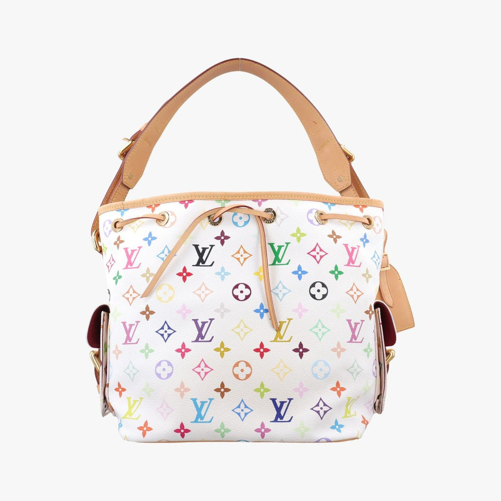 Louis Vuitton Petit Noe Blanc Monogram Multicolor