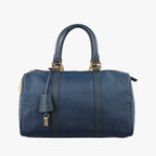 Fendi Zucchino Blue Canvas Handbag