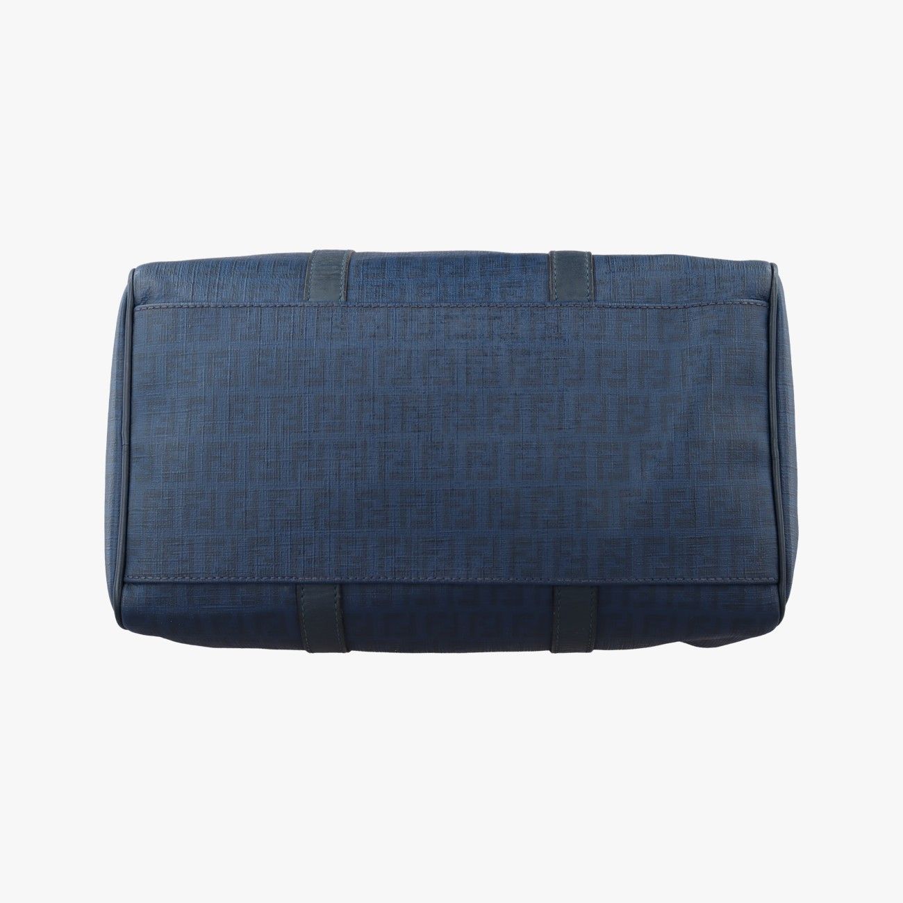 Fendi Zucchino Blue Canvas Handbag — view 3