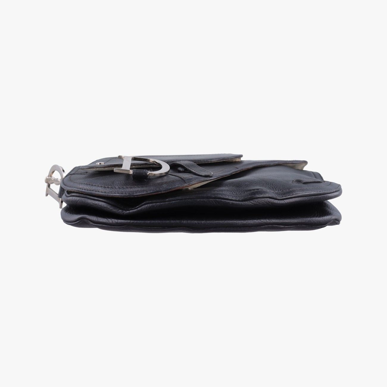 Dior Saddle Bag Black Leather — view 3