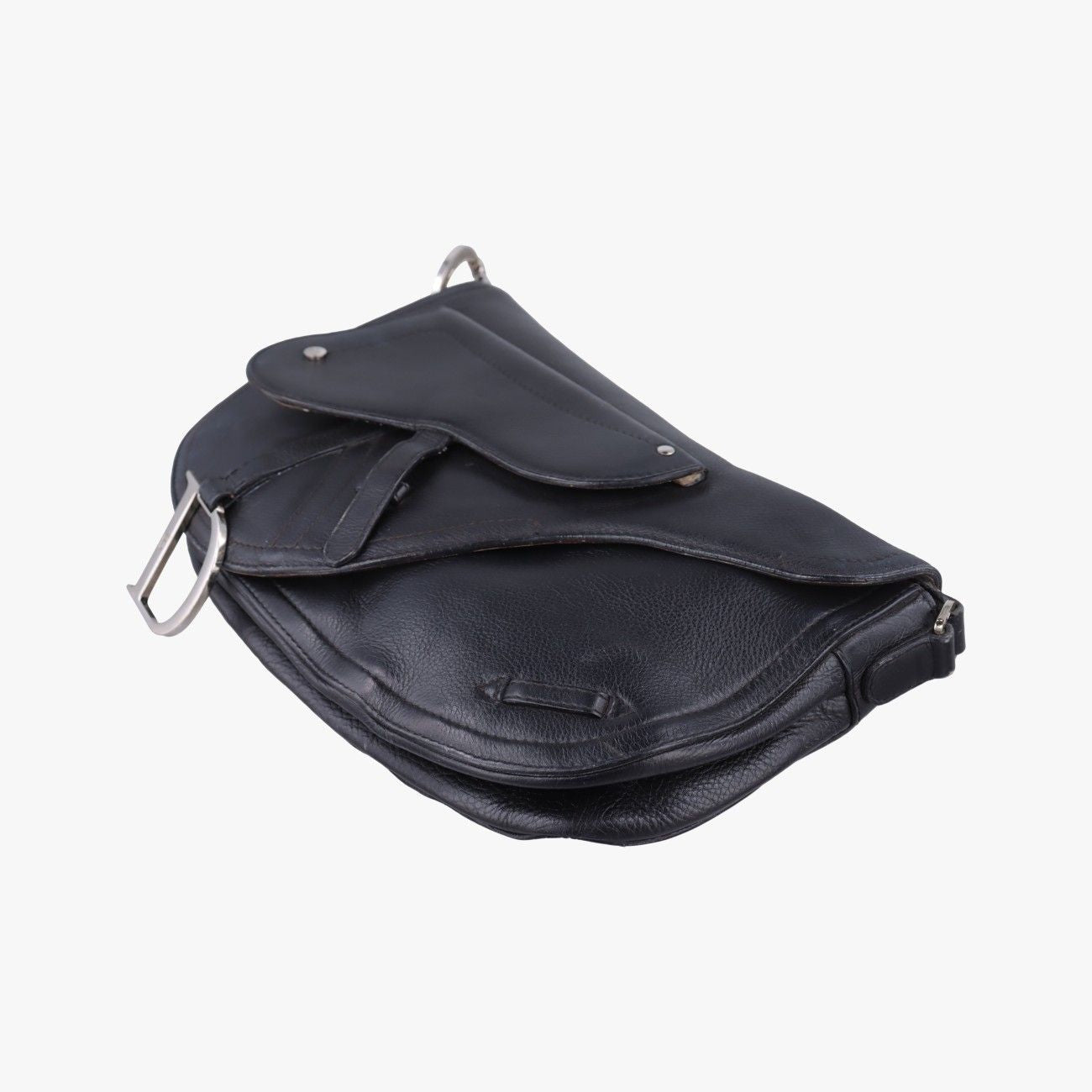Dior Saddle Bag Black Leather — view 4