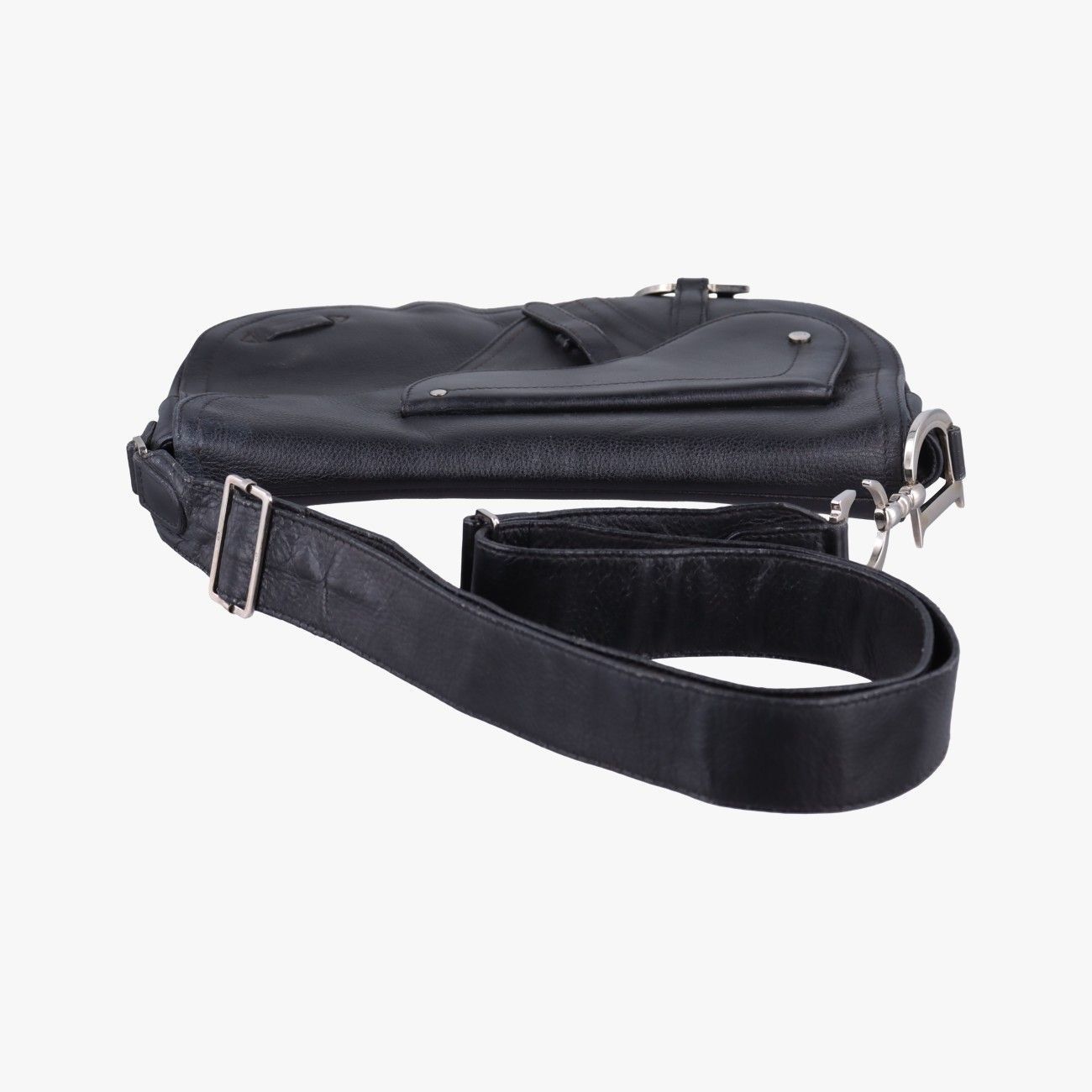 Dior Saddle Bag Black Leather — view 8