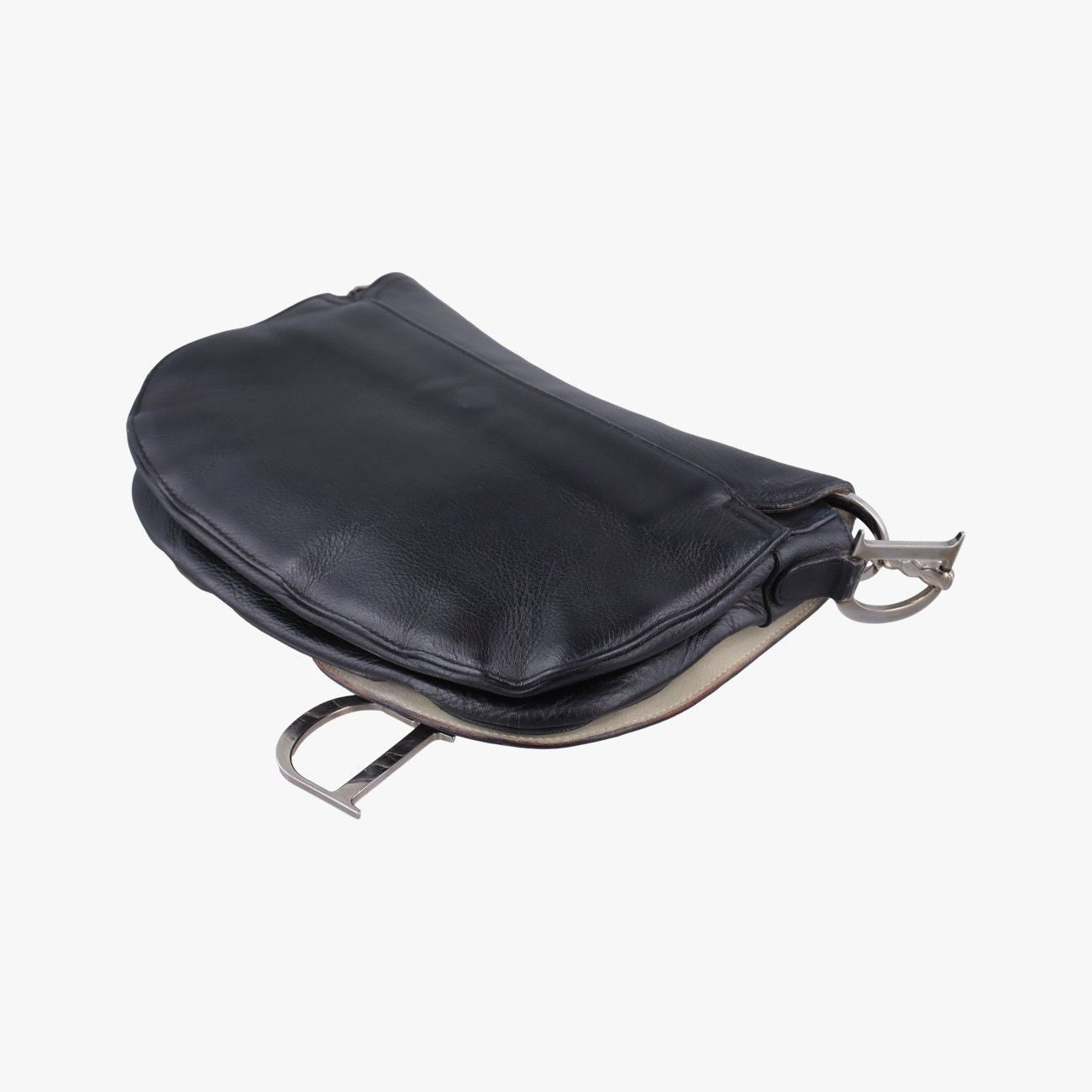 Dior Saddle Bag Black Leather — view 6