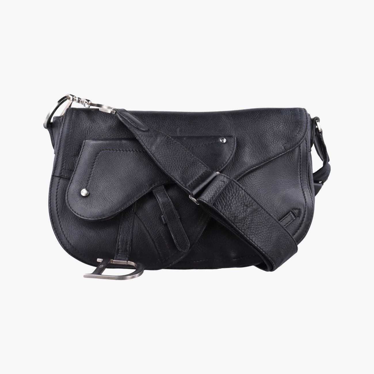 Dior Saddle Bag Black Leather