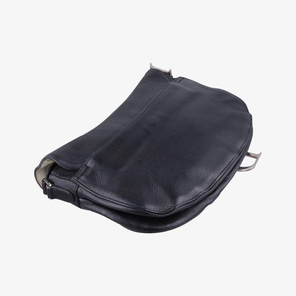 Dior Saddle Bag Black Leather — view 7