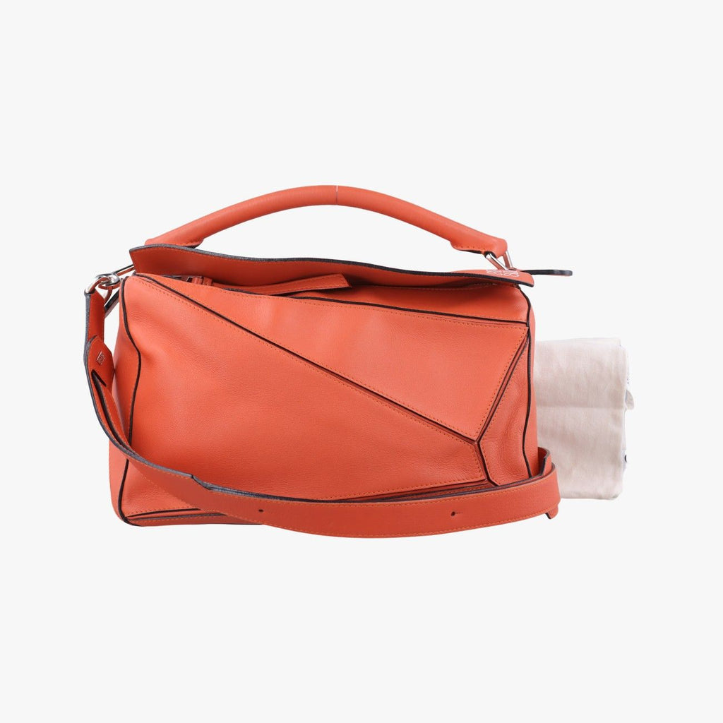 Loewe Puzzle Bag Orange Leather