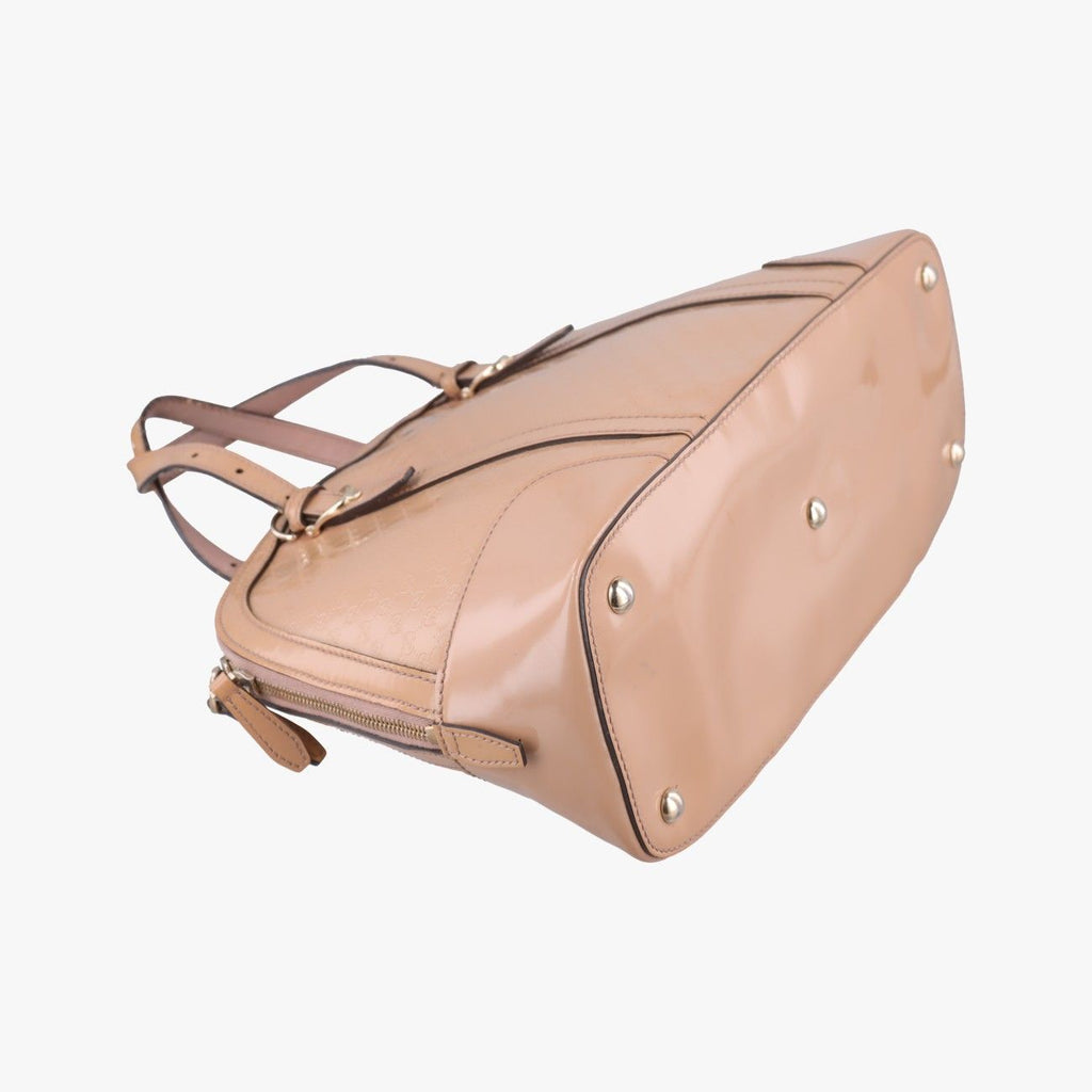 Gucci Micro Guccissima Beige Patent Shoulder — view 5