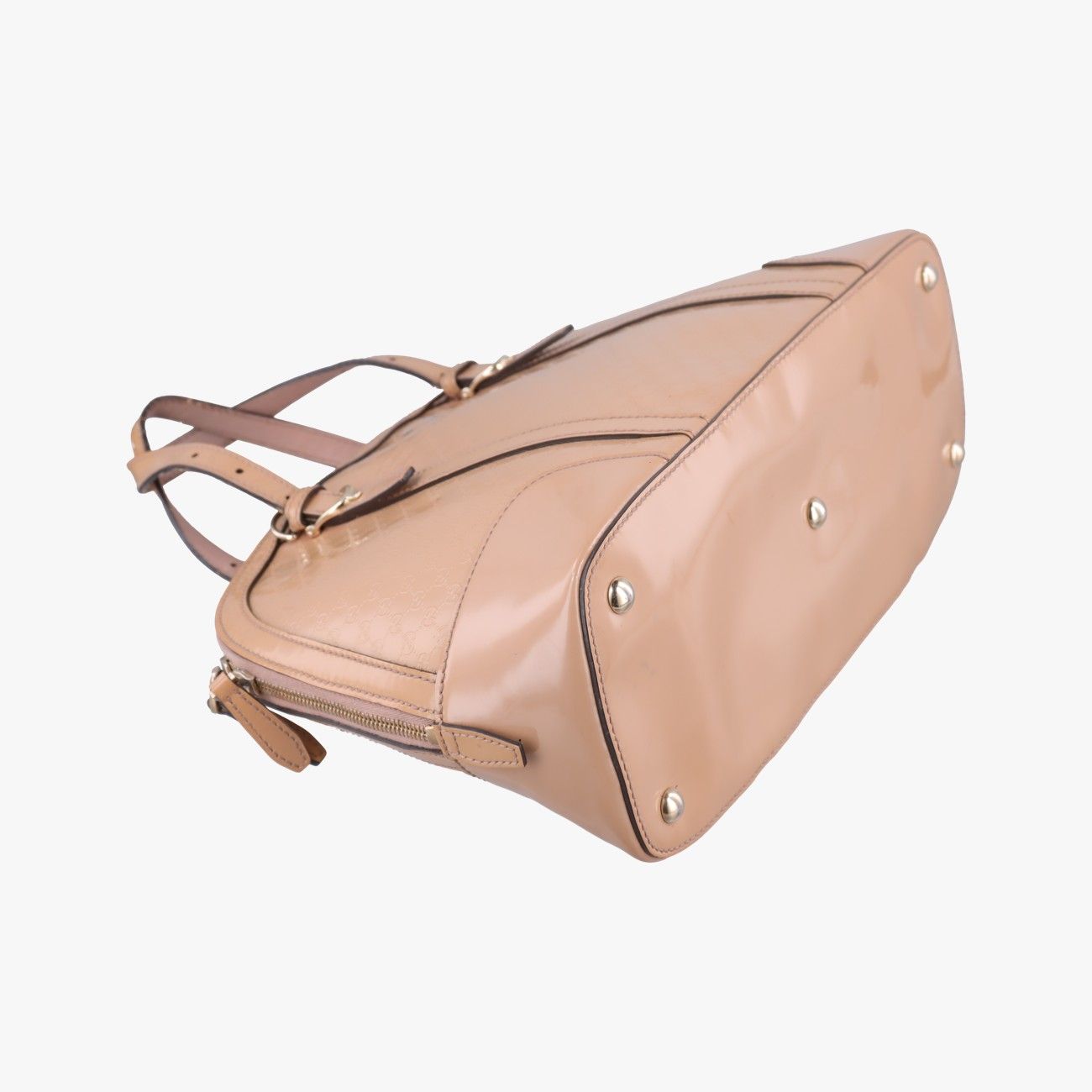 Gucci Micro Guccissima Beige Patent Shoulder — view 5