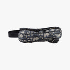 Dior Saddle Navy Gray Jacquard Handbag — view 3