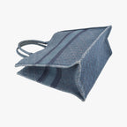 Dior Book Tote Navy Denim — view 7