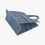 Dior Book Tote Navy Denim — view 6