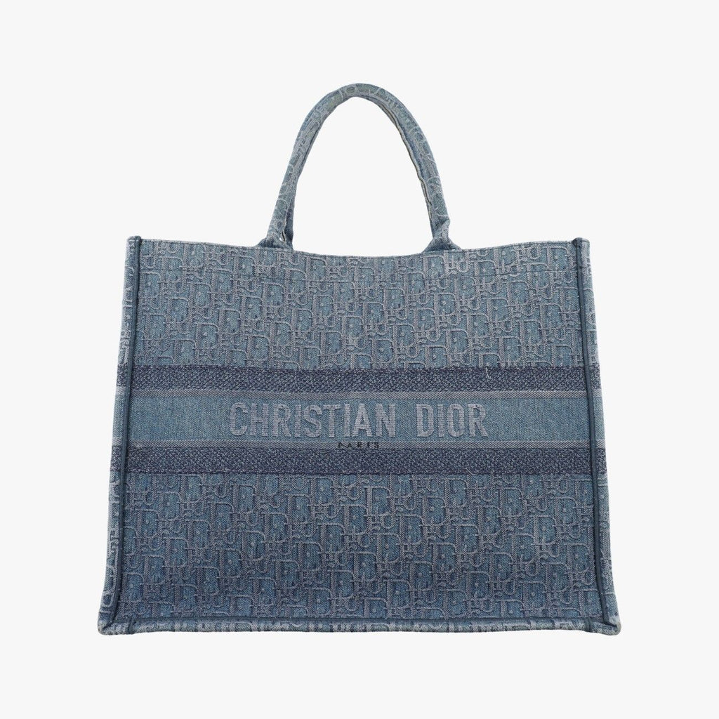 Dior Book Tote Navy Denim