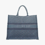 Dior Book Tote Navy Denim