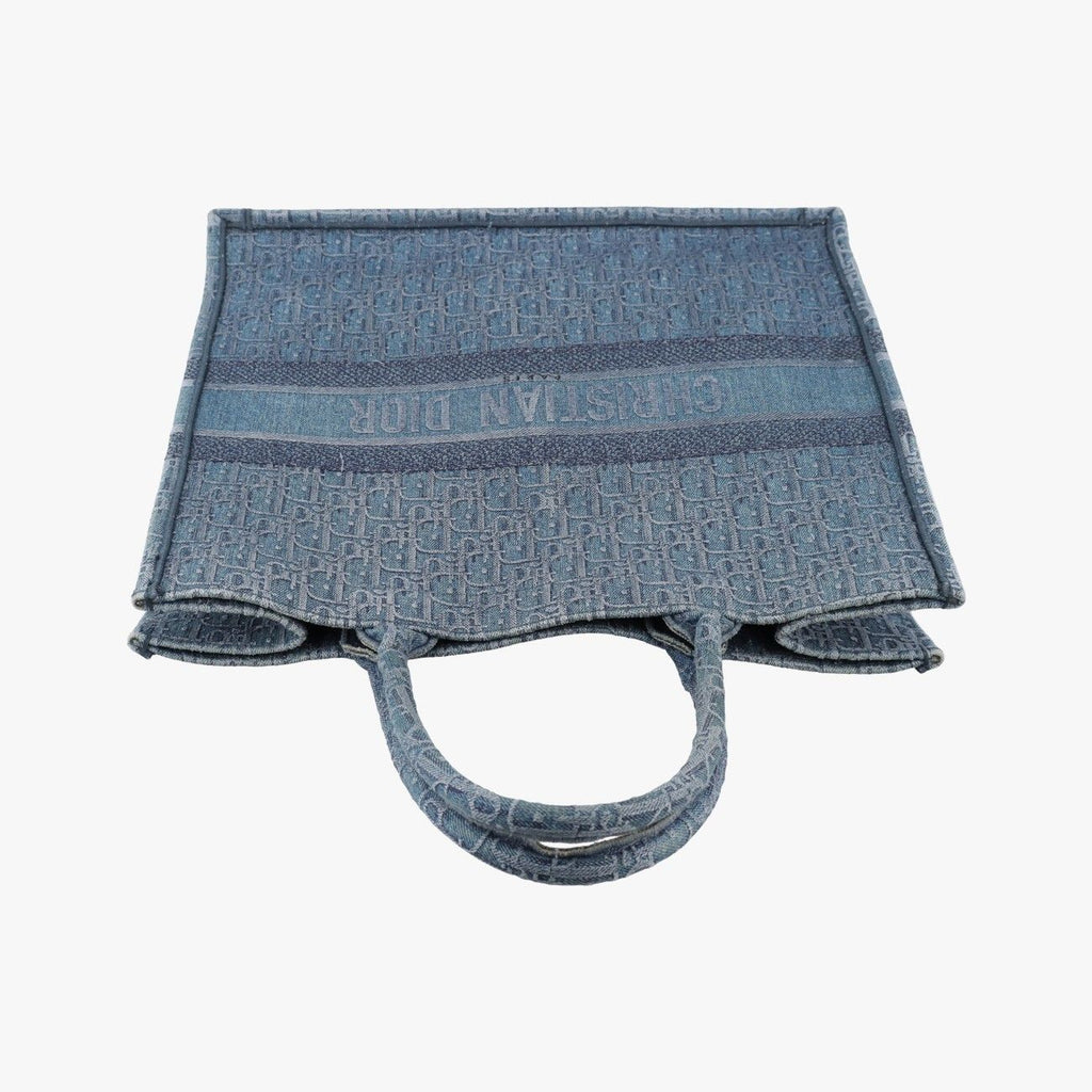 Dior Book Tote Navy Denim — view 8