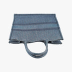 Dior Book Tote Navy Denim — view 8