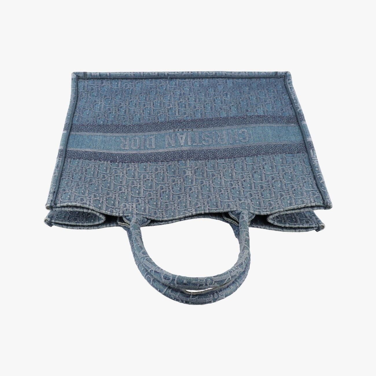 Dior Book Tote Navy Denim — view 8