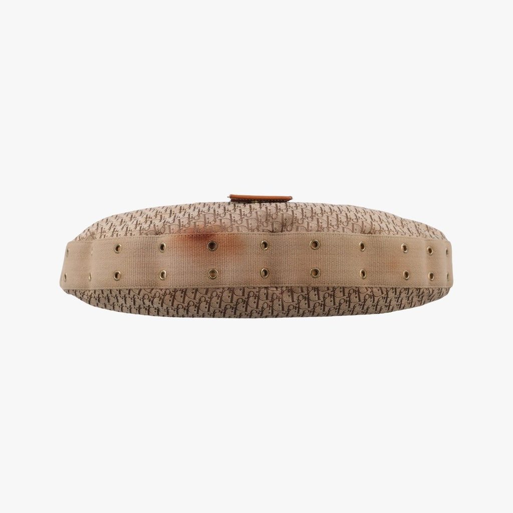 Dior Street Chic Beige Camel Canvas Leather Shoulder — view 3