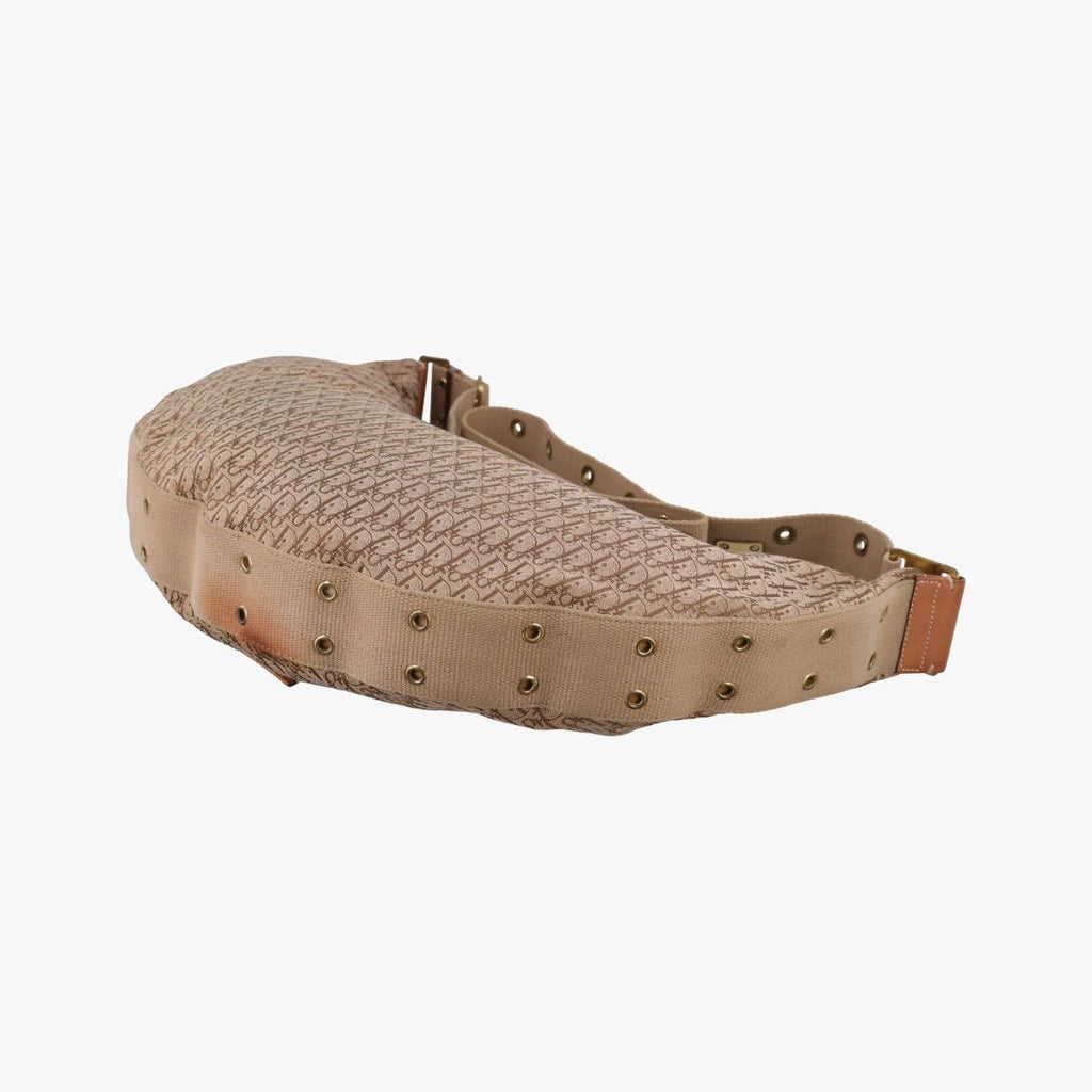 Dior Street Chic Beige Camel Canvas Leather Shoulder — view 6