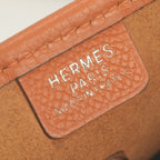 Hermes Vespa TPM Shoulder Bag Epsom Orange Silver Veau — view 8