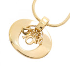 Dior Necklace Logo Gold Plated