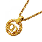 Dior Necklace CD Logo Gold Plated