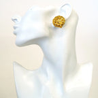 Chanel Earrings Vintage CC Logo Quilted Round — view 5