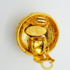 Chanel Earrings Vintage CC Logo Quilted Round — view 4
