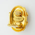 Chanel Earrings Vintage CC Logo Gold Plated — view 4