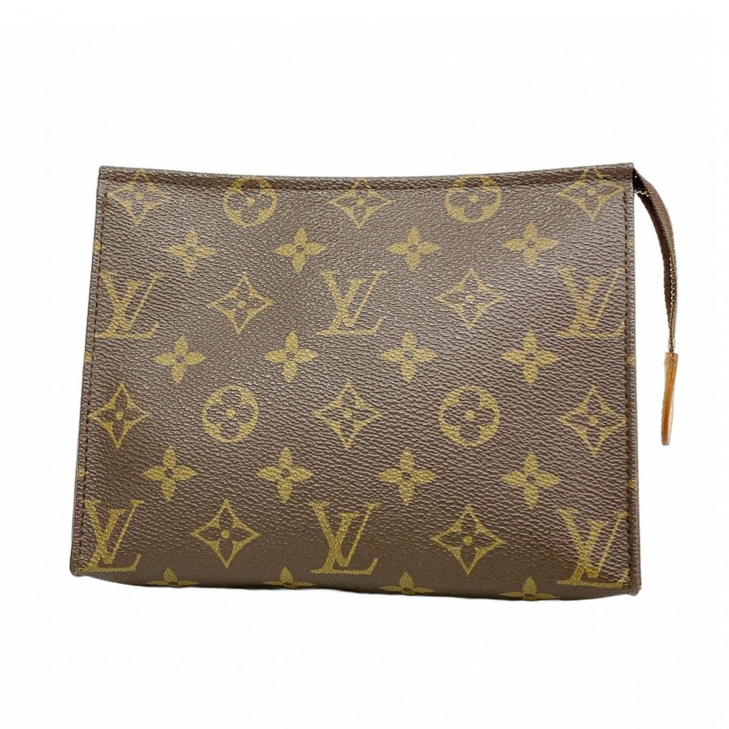 Louis Vuitton Pouch Monogram Pochette Toilet 19 Brown