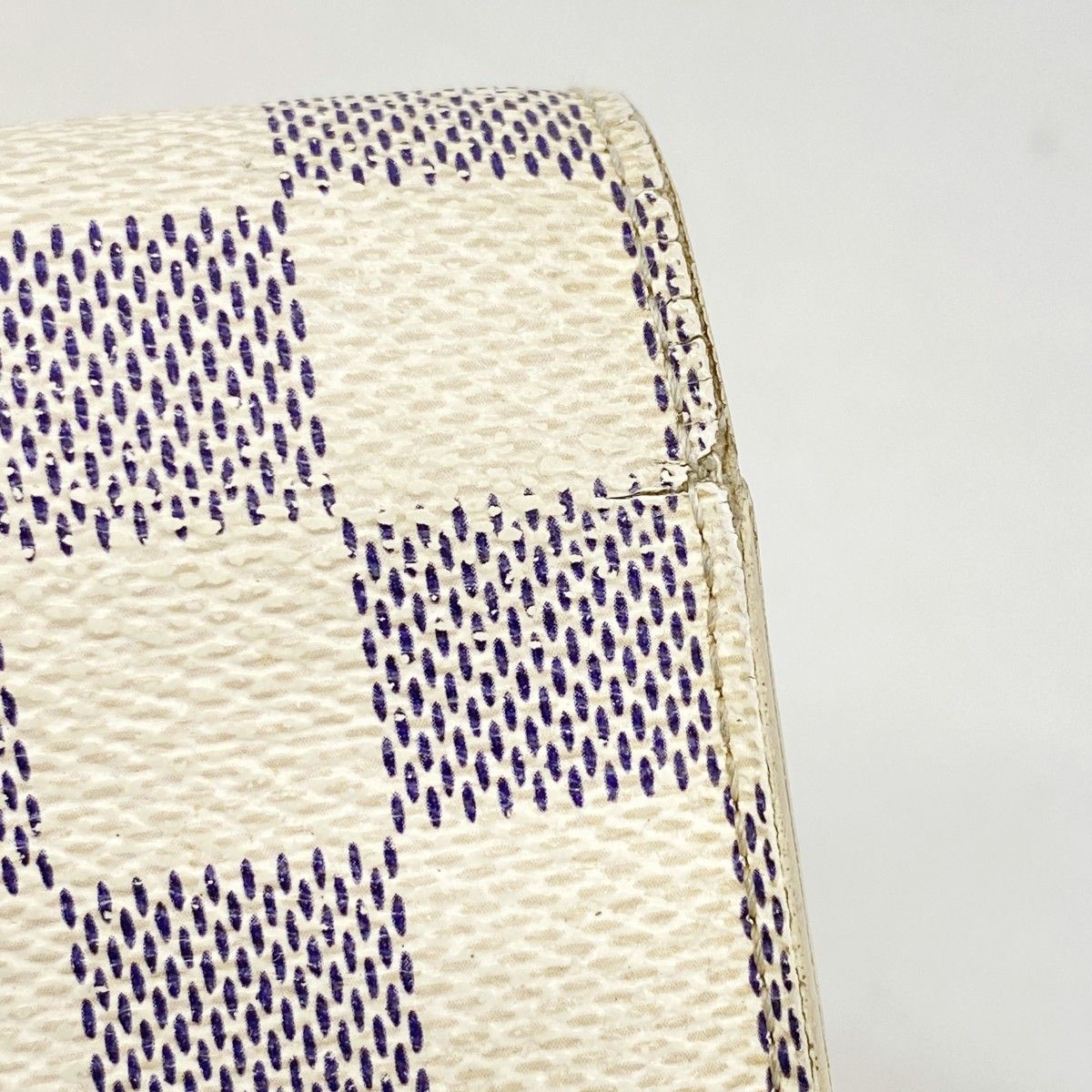 Louis Vuitton Wallet Damier Azur Portefeuille Sarah White — view 7