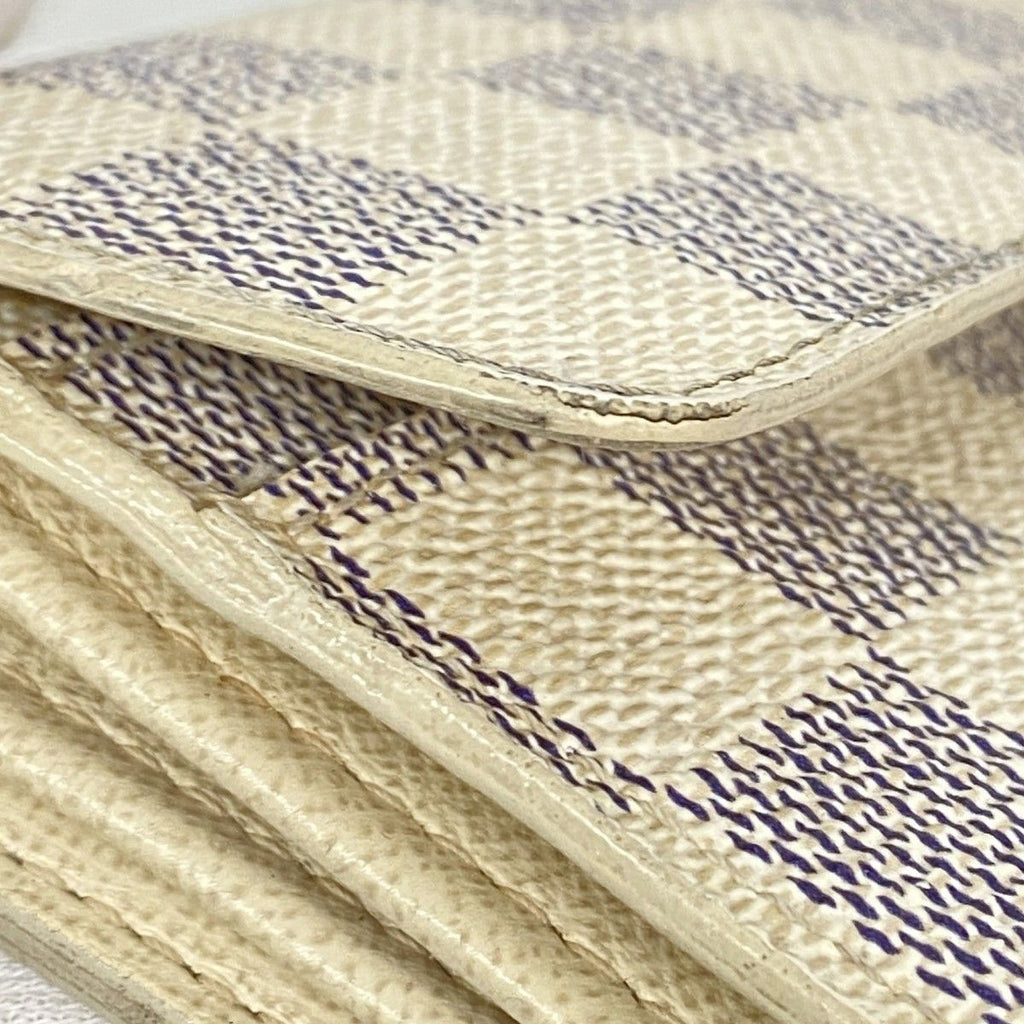 Louis Vuitton Wallet Damier Azur Portefeuille Sarah White — view 8