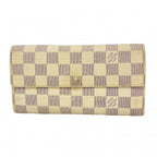Louis Vuitton Wallet Damier Azur Portefeuille Sarah White