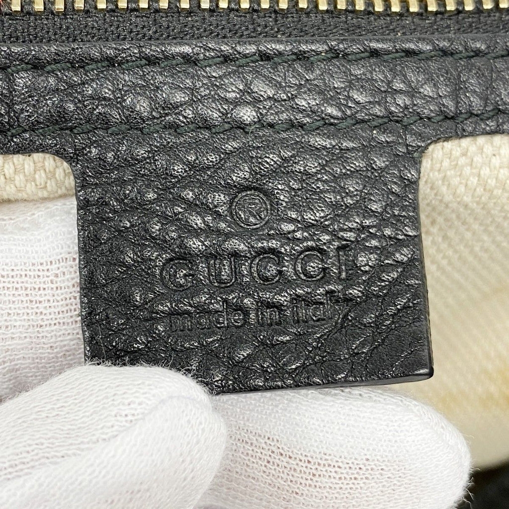 Gucci Tote Soho Leather Black Gold — view 5
