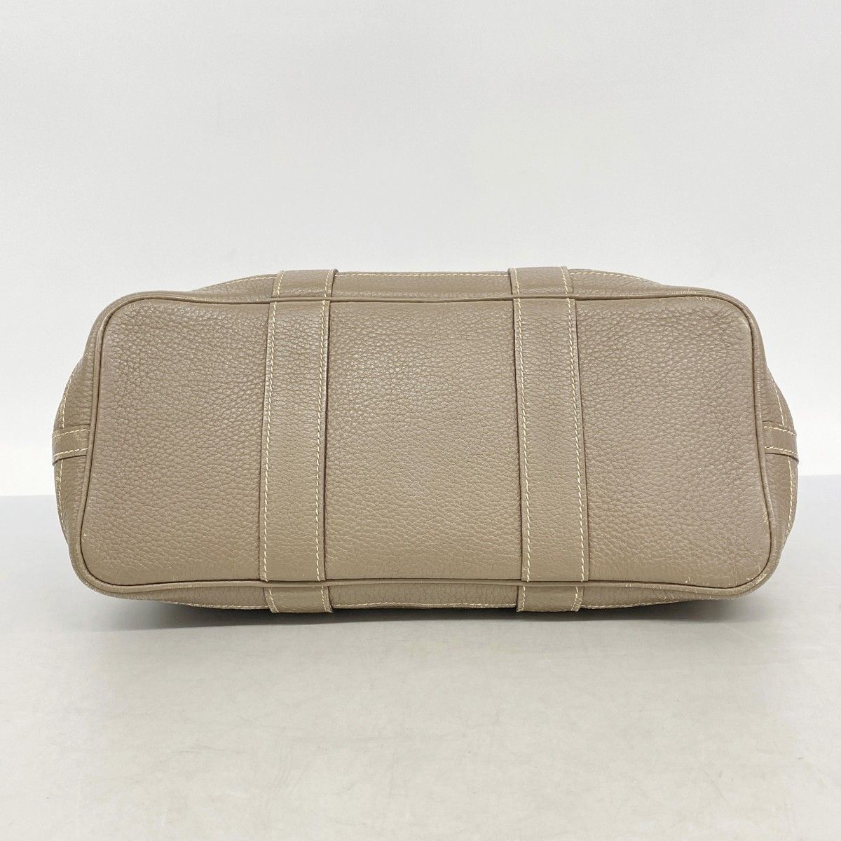 Hermes Tote Garden Party TPM Taurillon Clemence Etoupe Silver — view 3