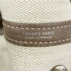 Hermes Tote Garden Party TPM Taurillon Clemence Etoupe Silver — view 5