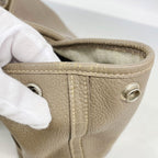 Hermes Tote Garden Party TPM Taurillon Clemence Etoupe Silver — view 7