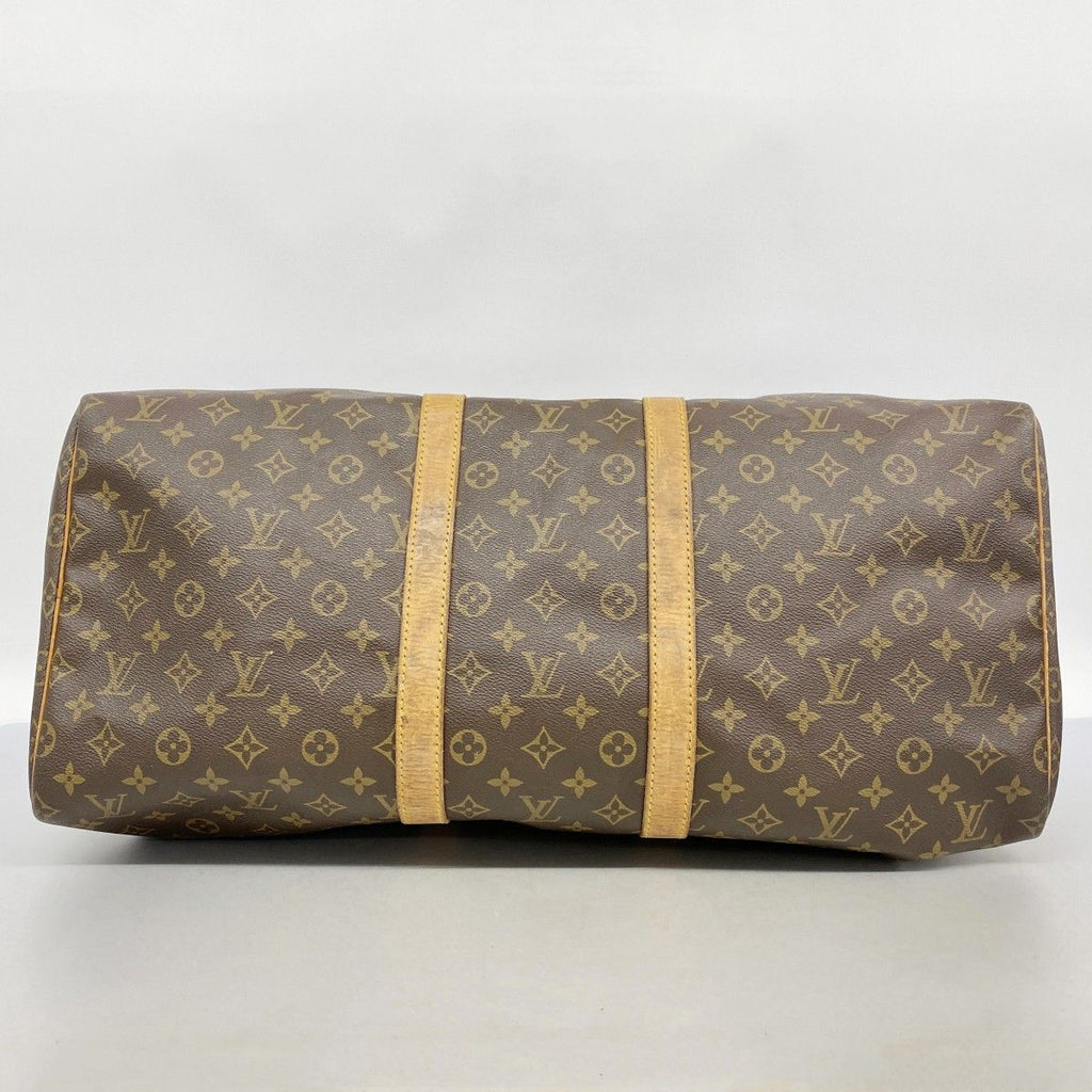 Louis Vuitton Boston Bag Monogram Keepall 55 Brown — view 3
