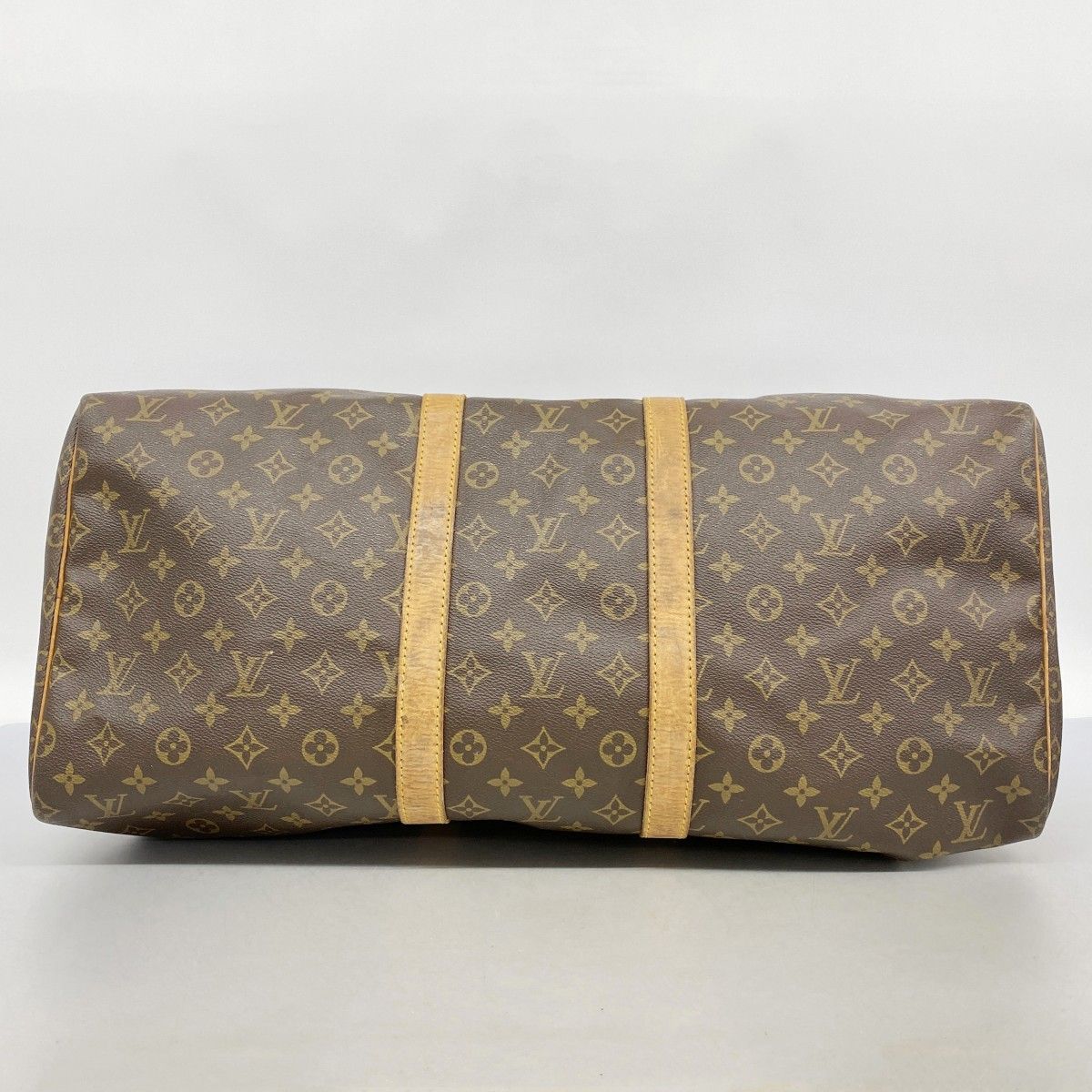 Louis Vuitton Boston Bag Monogram Keepall 55 Brown — view 3