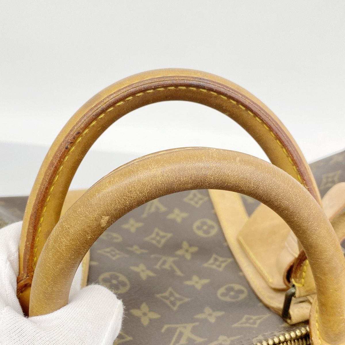 Louis Vuitton Boston Bag Monogram Keepall 55 Brown — view 9