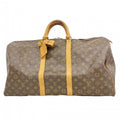 Louis Vuitton Boston Bag Monogram Keepall 55 Brown