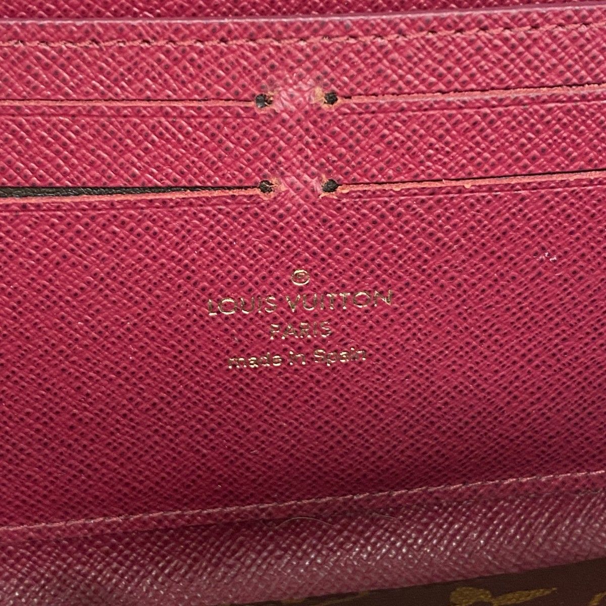 Louis Vuitton Wallet Monogram Portefeuille Clemence Fuchsia — view 4