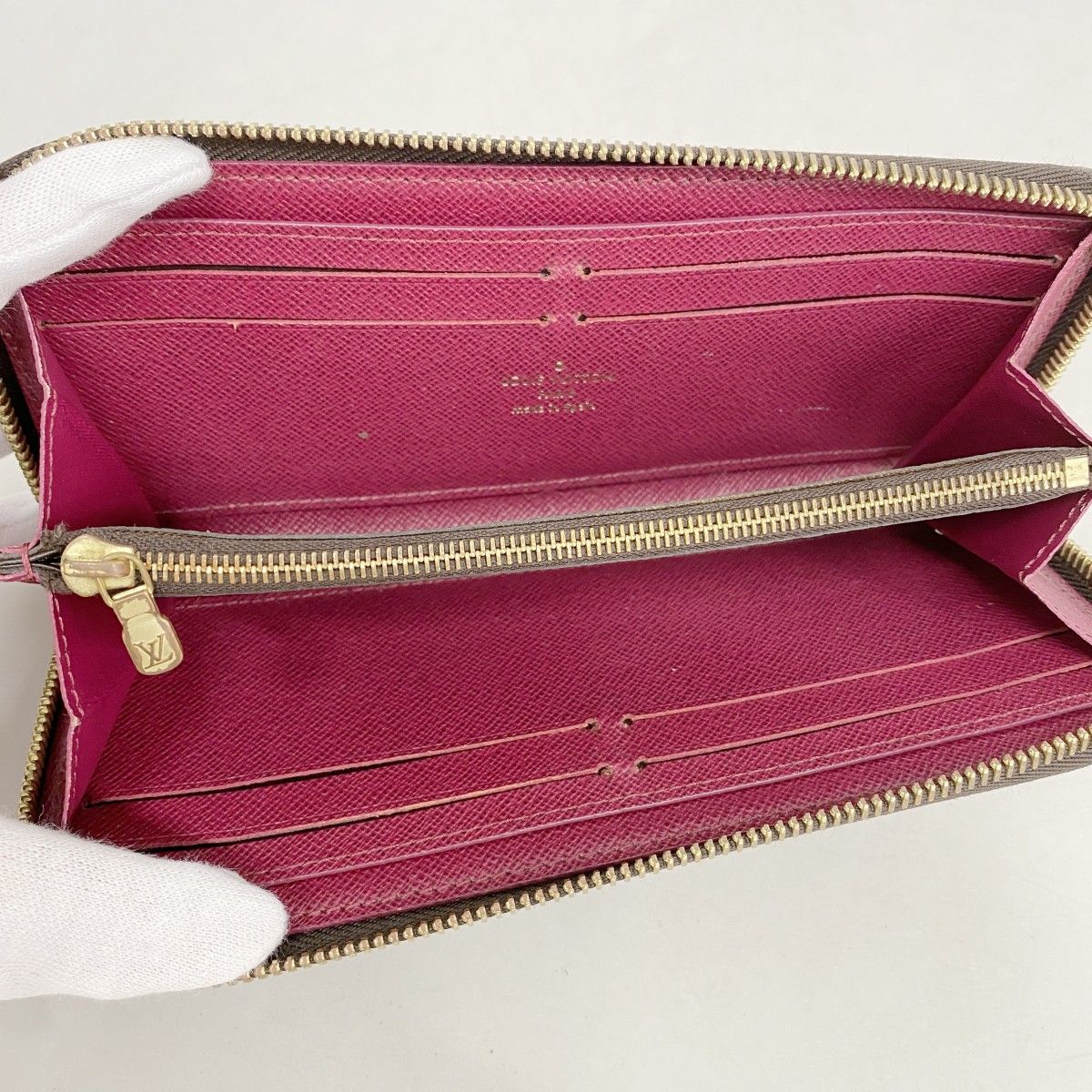 Louis Vuitton Wallet Monogram Portefeuille Clemence Fuchsia — view 3