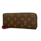 Louis Vuitton Wallet Monogram Portefeuille Clemence Fuchsia