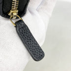 Chanel Coin Case Quilted Caviar Leather Black Gold — view 7