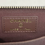 Chanel Coin Case Quilted Caviar Leather Black Gold — view 4