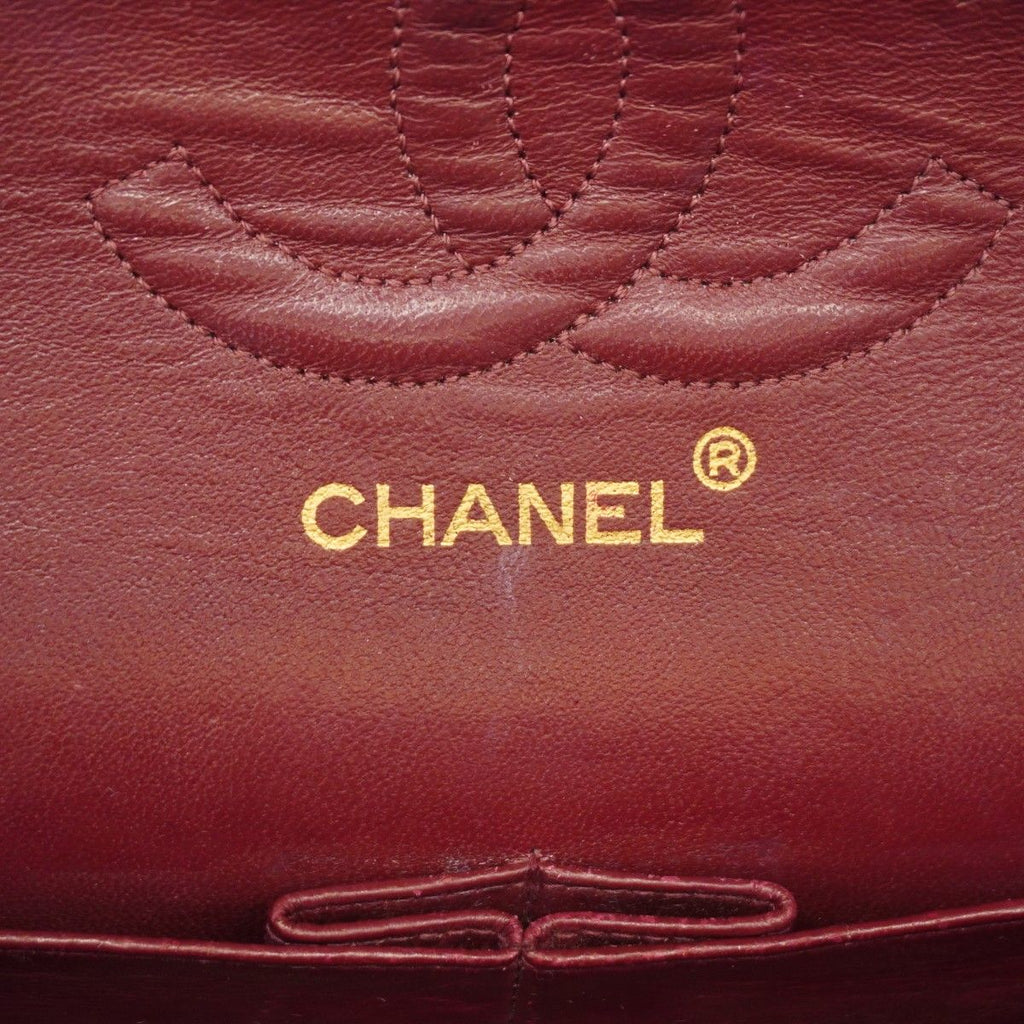 Chanel Shoulder Bag Quilted Lambskin Black Gold — view 5