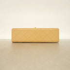 Chanel Shoulder Bag Quilted Lambskin Beige Gold — view 3