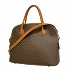 Celine Handbag Macadam Brown Gold 2-Way