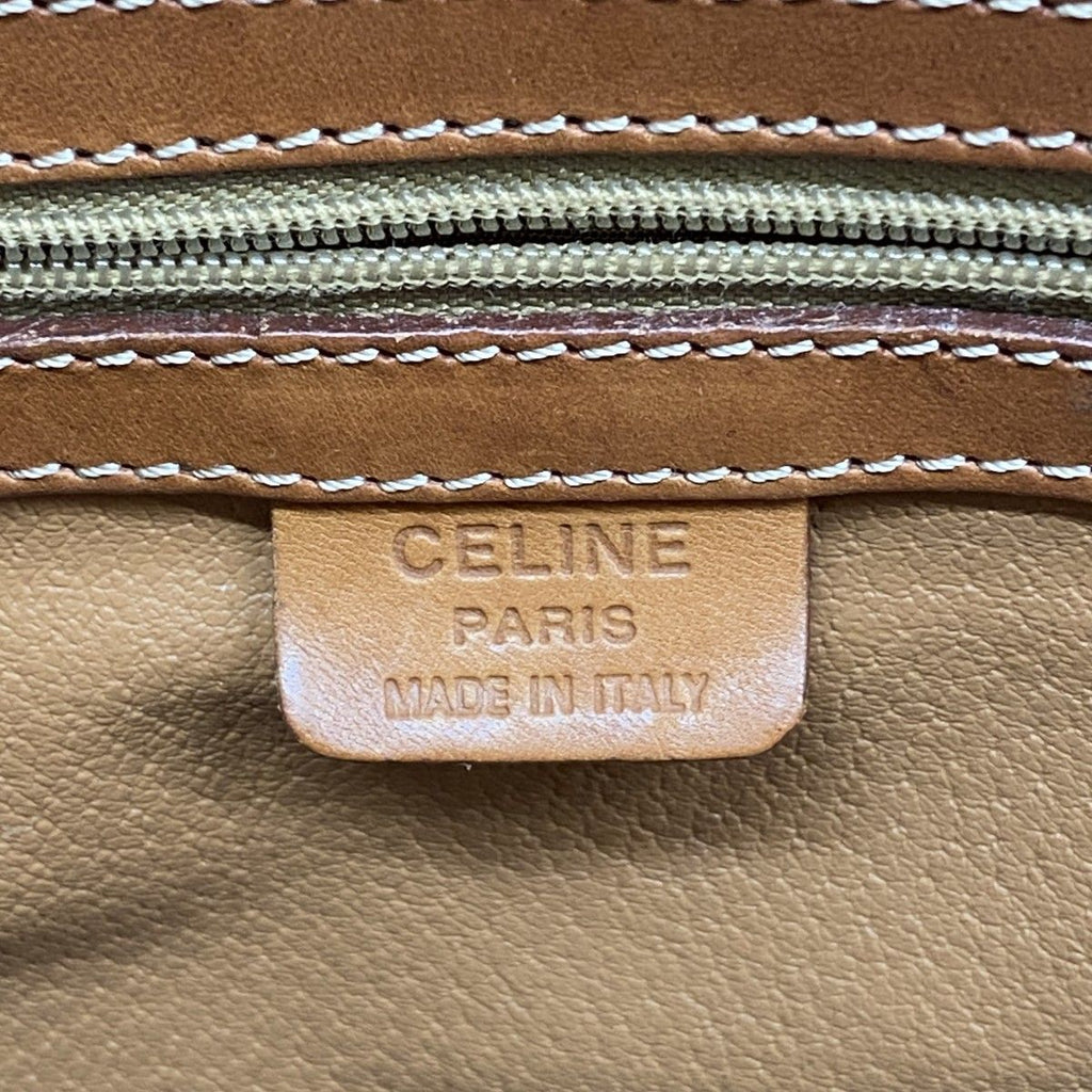 Celine Handbag Macadam Brown Gold 2-Way — view 5