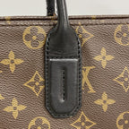 Louis Vuitton Business Bag Monogram Macassar Brown Black — view 9